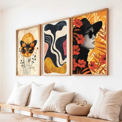 Modern  Wall  Art  Paintings for Living Room - Wall Poster With frames