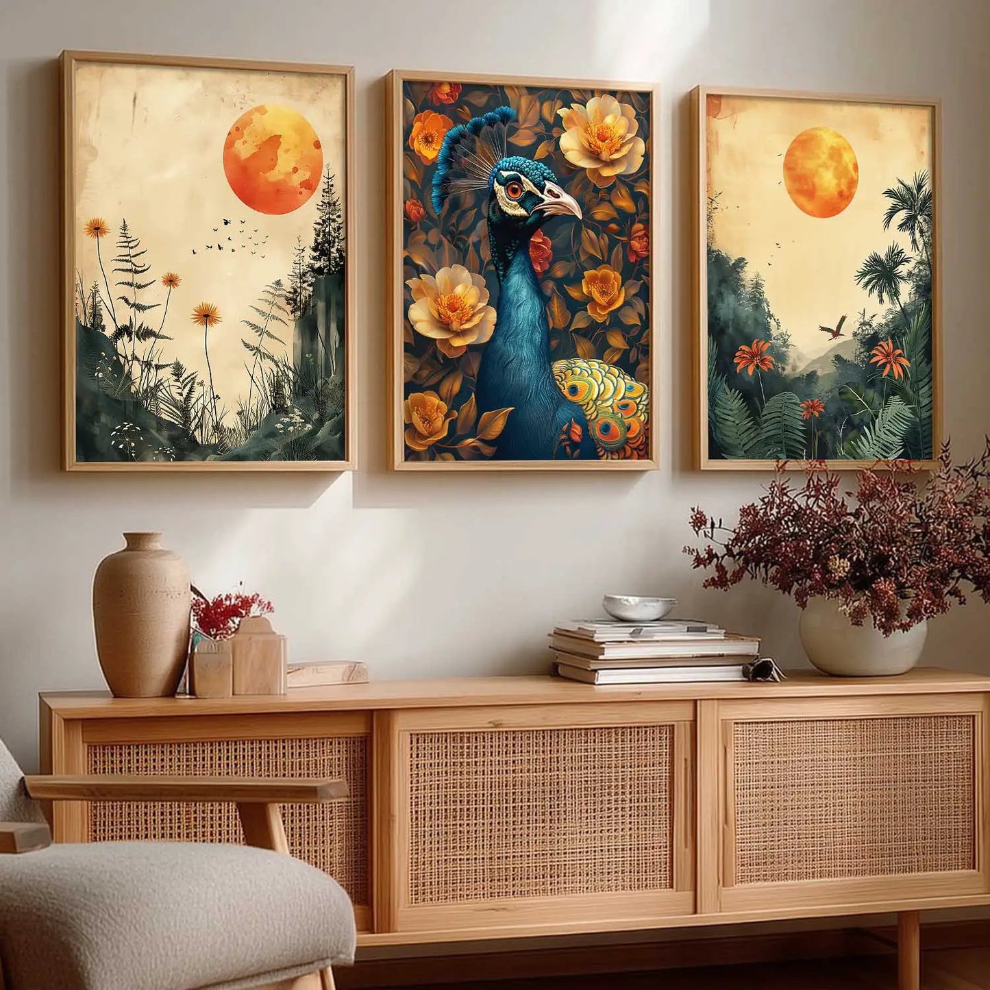 Traditional    Wall  Art  Paintings for Living Room - Wall Poster With frames