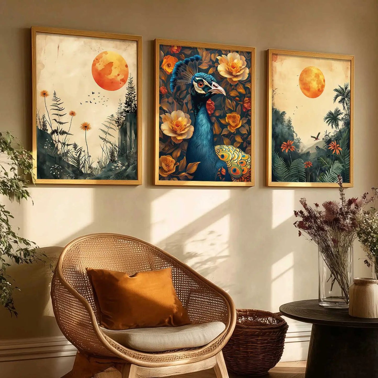 Traditional    Wall  Art  Paintings for Living Room - Wall Poster With frames