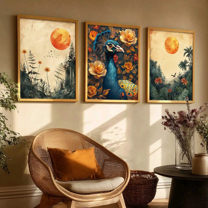 Traditional    Wall  Art  Paintings for Living Room - Wall Poster With frames