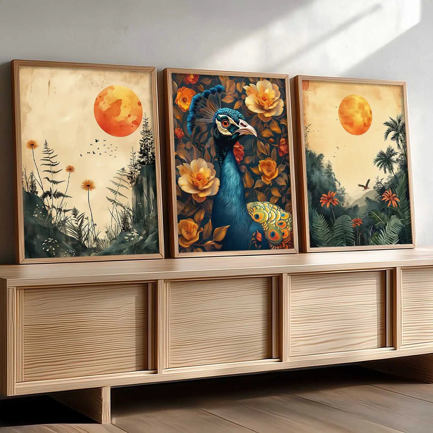 Traditional    Wall  Art  Paintings for Living Room - Wall Poster With frames