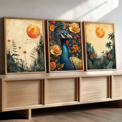 Traditional    Wall  Art  Paintings for Living Room - Wall Poster With frames