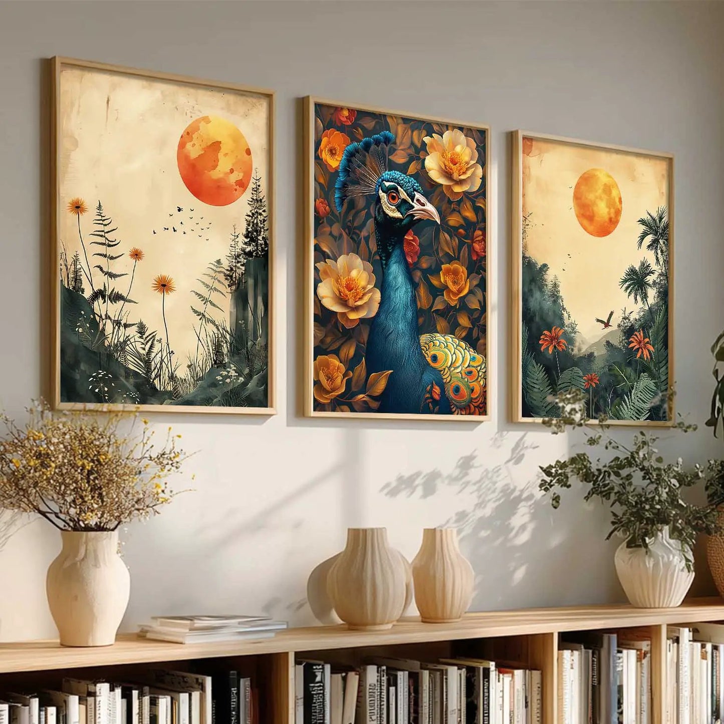 Traditional    Wall  Art  Paintings for Living Room - Wall Poster With frames