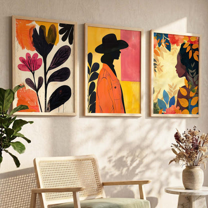 Modern  Wall   Art  Paintings for Living Room - Wall Poster With frames