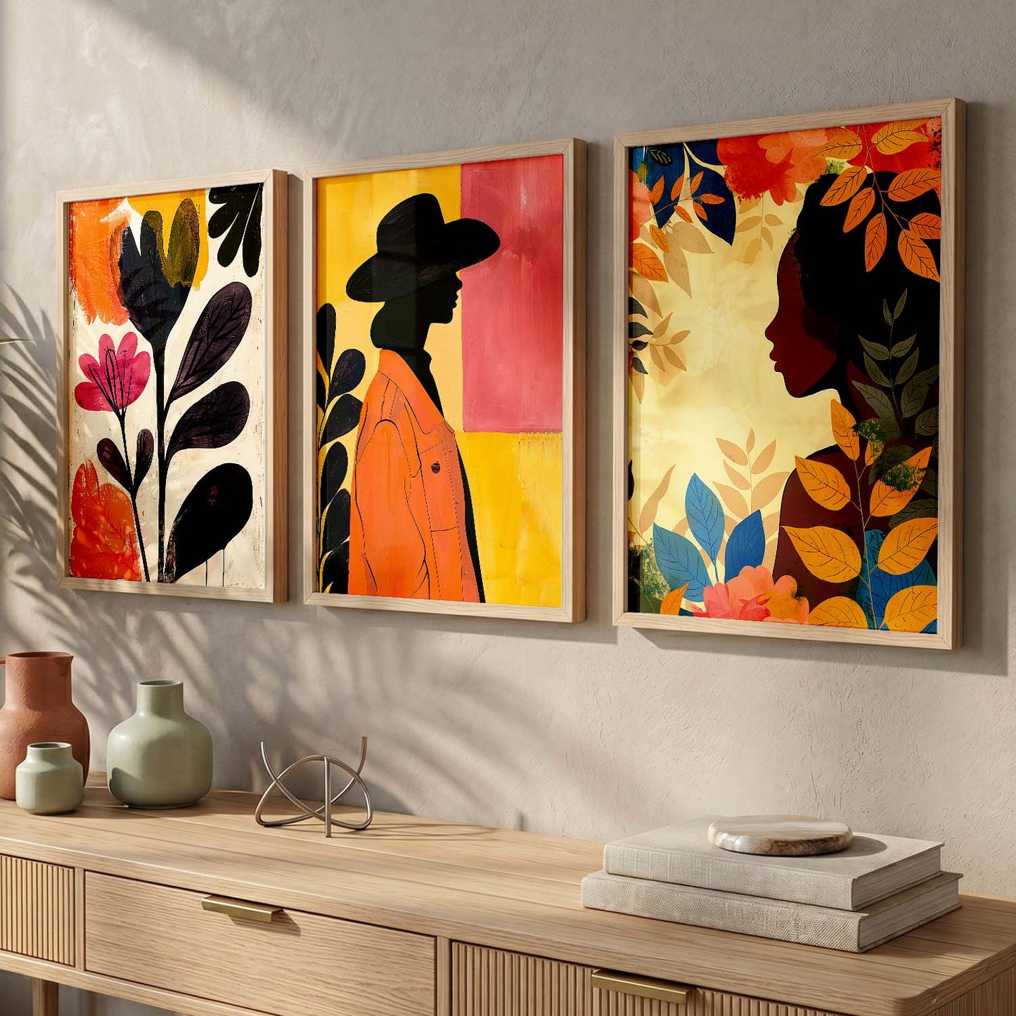 Modern  Wall   Art  Paintings for Living Room - Wall Poster With frames