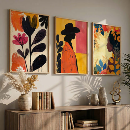 Modern  Wall   Art  Paintings for Living Room - Wall Poster With frames