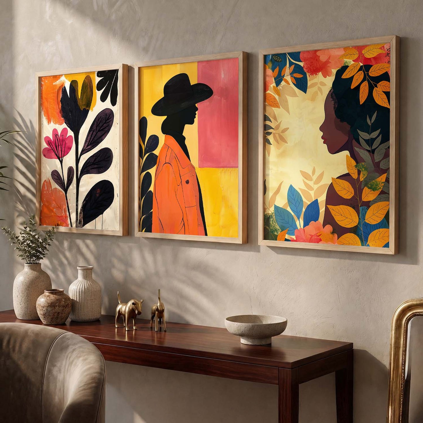 Modern  Wall   Art  Paintings for Living Room - Wall Poster With frames