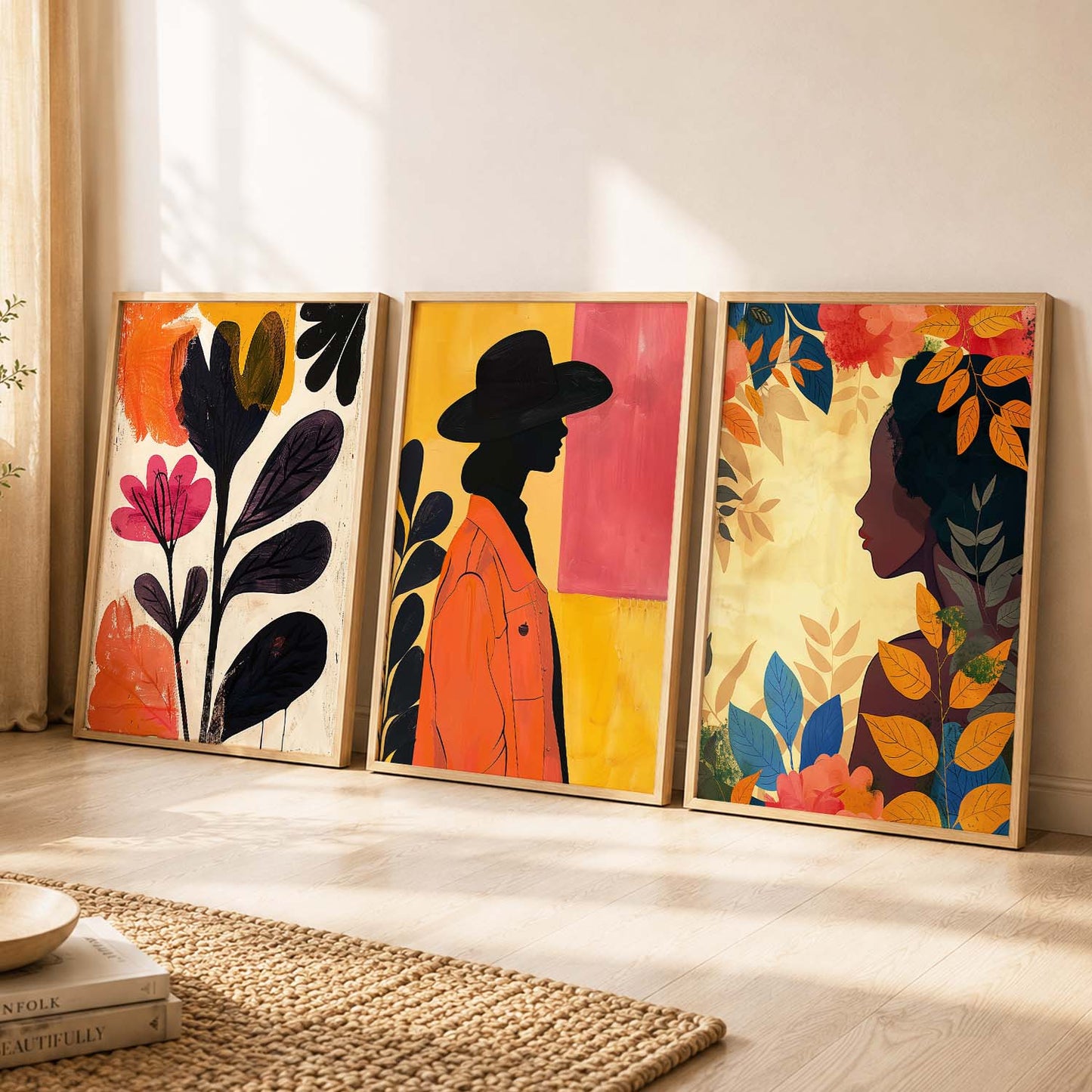 Modern  Wall   Art  Paintings for Living Room - Wall Poster With frames