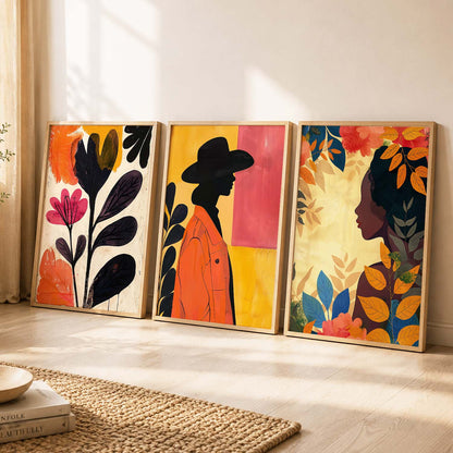 Modern  Wall   Art  Paintings for Living Room - Wall Poster With frames