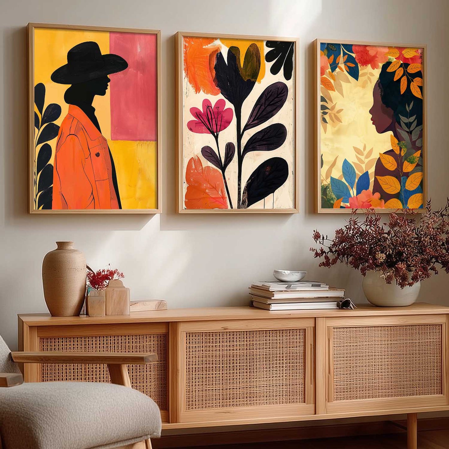 Modern  Wall   Art  Paintings for Living Room - Wall Poster With frames