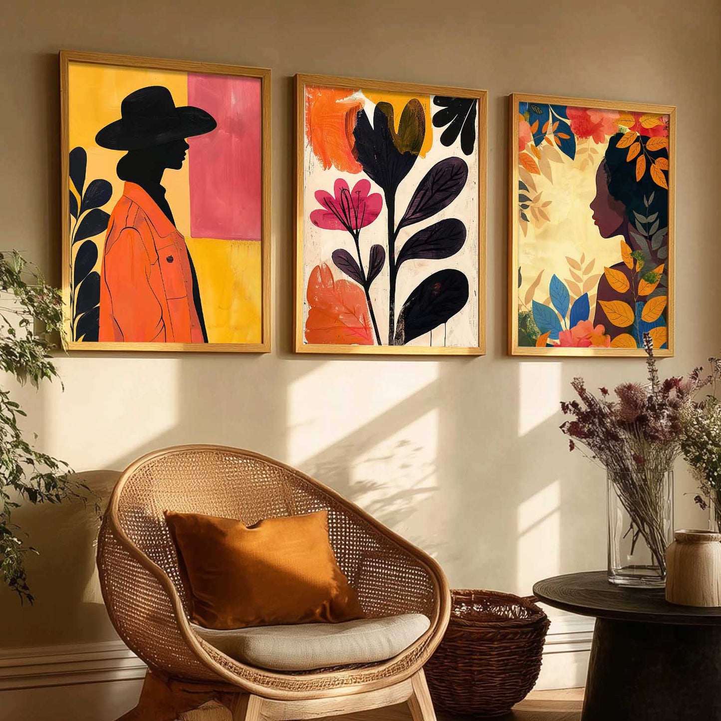 Modern  Wall   Art  Paintings for Living Room - Wall Poster With frames