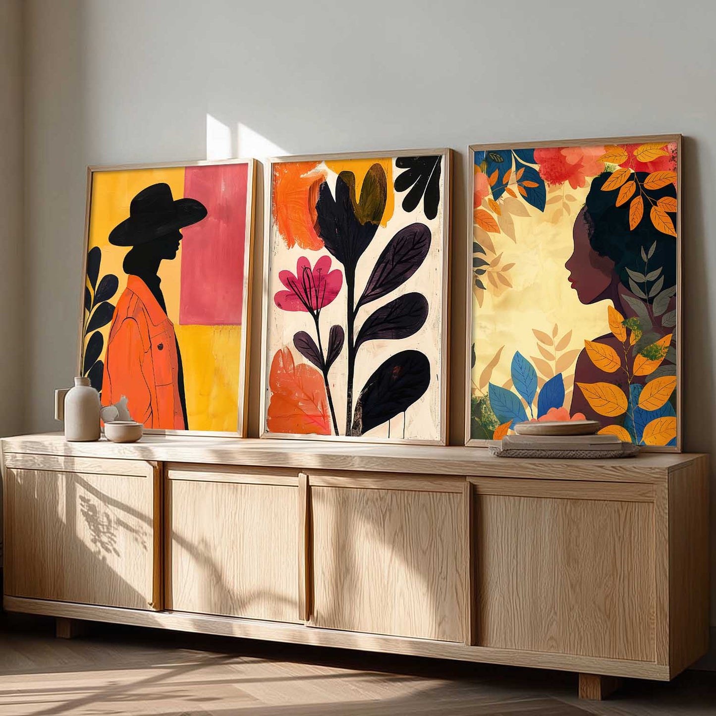 Modern  Wall   Art  Paintings for Living Room - Wall Poster With frames