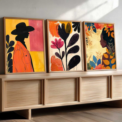 Modern  Wall   Art  Paintings for Living Room - Wall Poster With frames