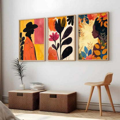 Modern  Wall   Art  Paintings for Living Room - Wall Poster With frames