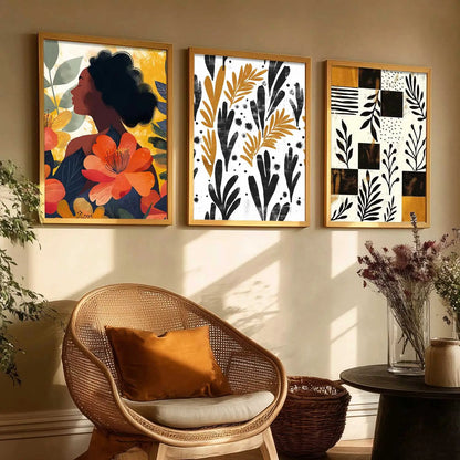 Modern  Wall Art Paintings for Living Room - Wall Poster With frames