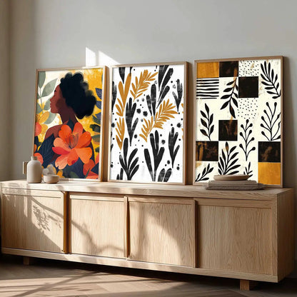 Modern  Wall Art Paintings for Living Room - Wall Poster With frames