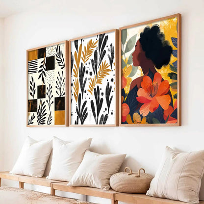 Modern  Wall Art Paintings for Living Room - Wall Poster With frames