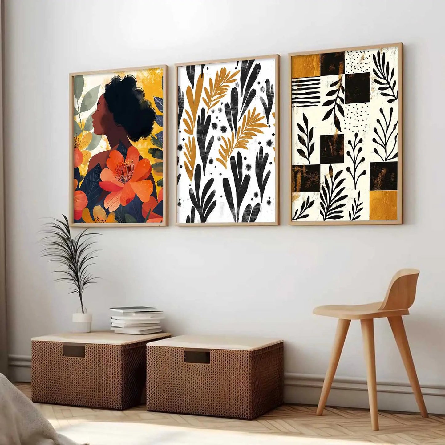 Modern  Wall Art Paintings for Living Room - Wall Poster With frames