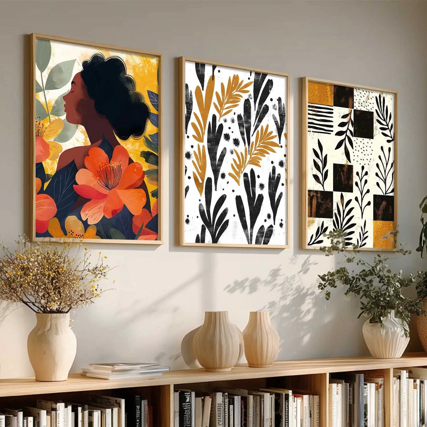 Modern  Wall Art Paintings for Living Room - Wall Poster With frames