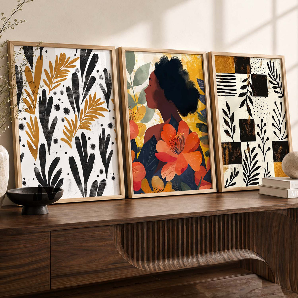 Modern  Wall Art Paintings for Living Room - Wall Poster With frames