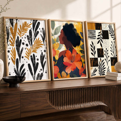 Modern  Wall Art Paintings for Living Room - Wall Poster With frames