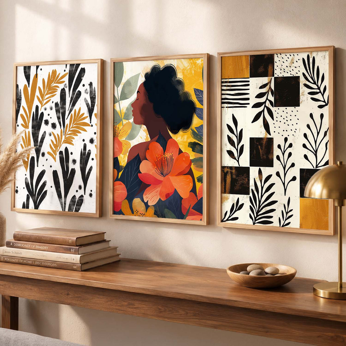 Modern  Wall Art Paintings for Living Room - Wall Poster With frames