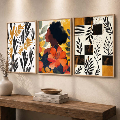 Modern  Wall Art Paintings for Living Room - Wall Poster With frames