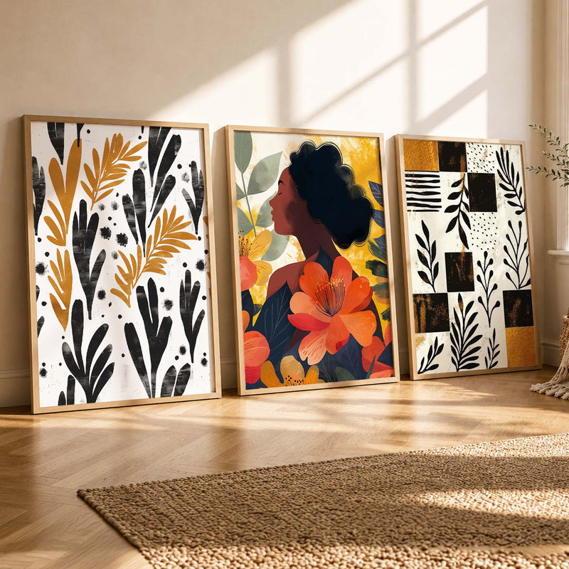 Modern  Wall Art Paintings for Living Room - Wall Poster With frames