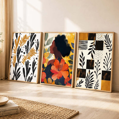Modern  Wall Art Paintings for Living Room - Wall Poster With frames