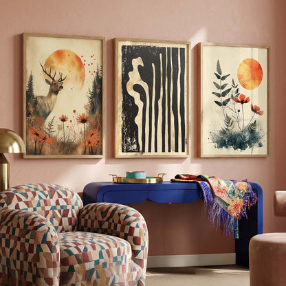 Modern Wall Art Paintings for Living Room - Wall Poster With frames