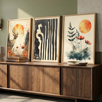Modern Wall Art Paintings for Living Room - Wall Poster With frames