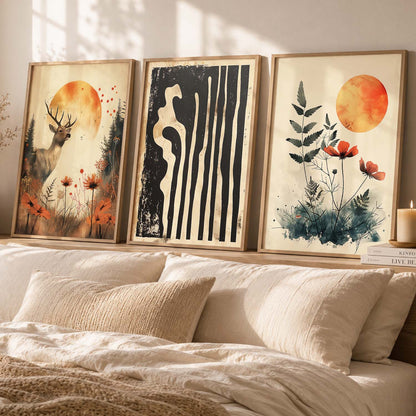 Modern Wall Art Paintings for Living Room - Wall Poster With frames