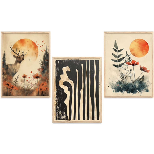 Modern   Wall  Art Paintings for Living Room - Wall Poster With frames