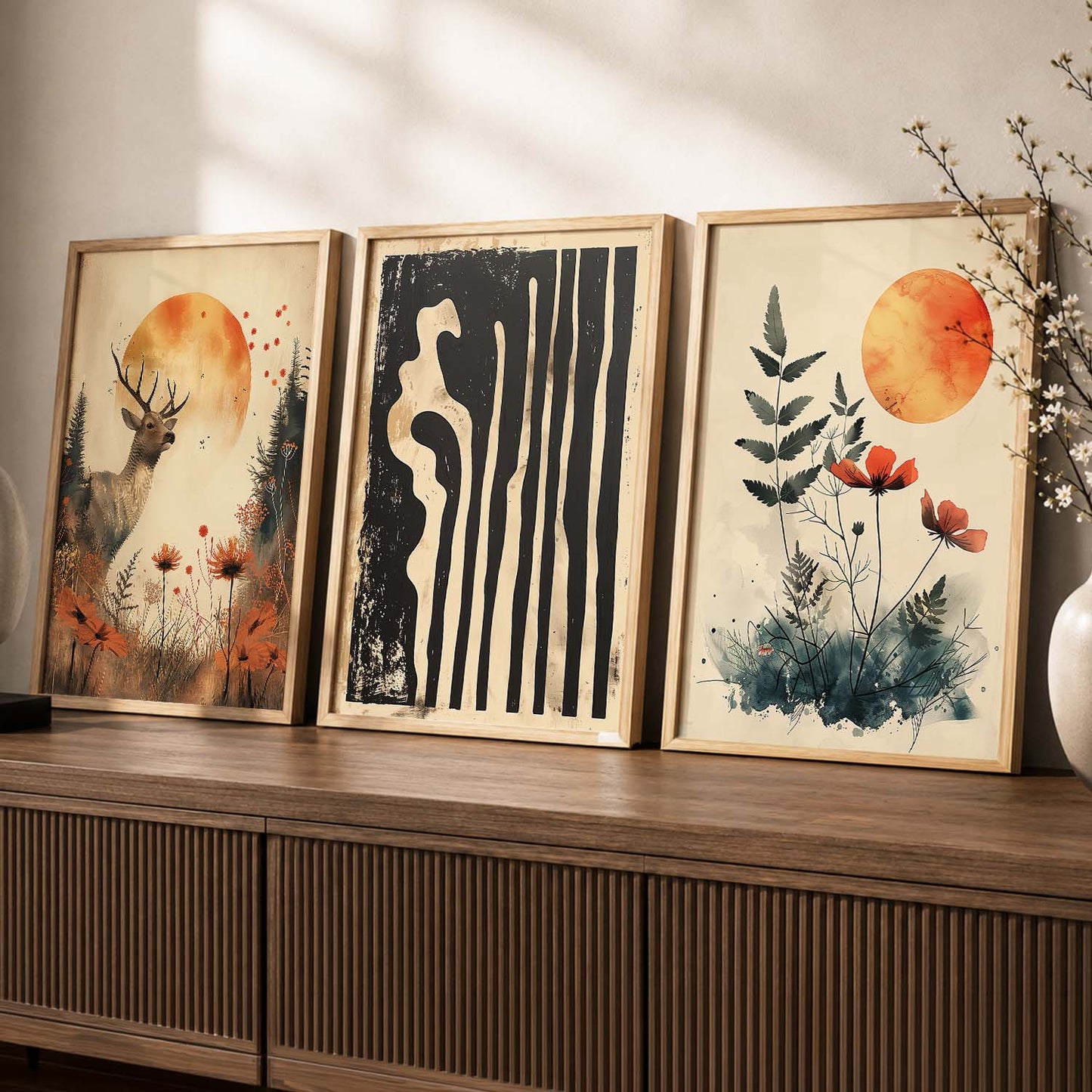Modern Wall Art Paintings for Living Room - Wall Poster With frames