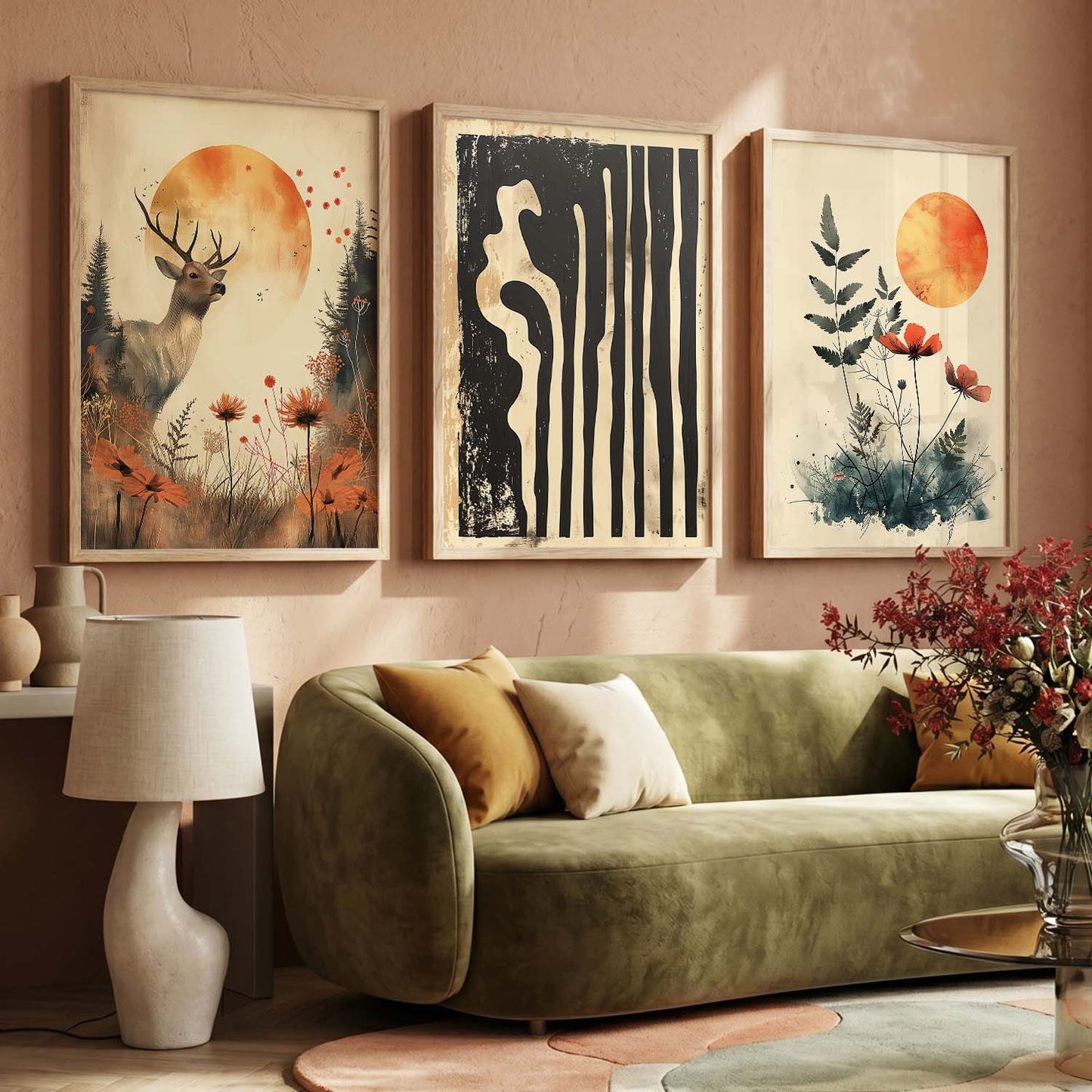 Modern Wall Art Paintings for Living Room - Wall Poster With frames