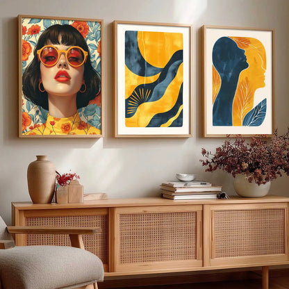 Modern  Wall  Art  Paintings for Living Room - Wall Poster With frames