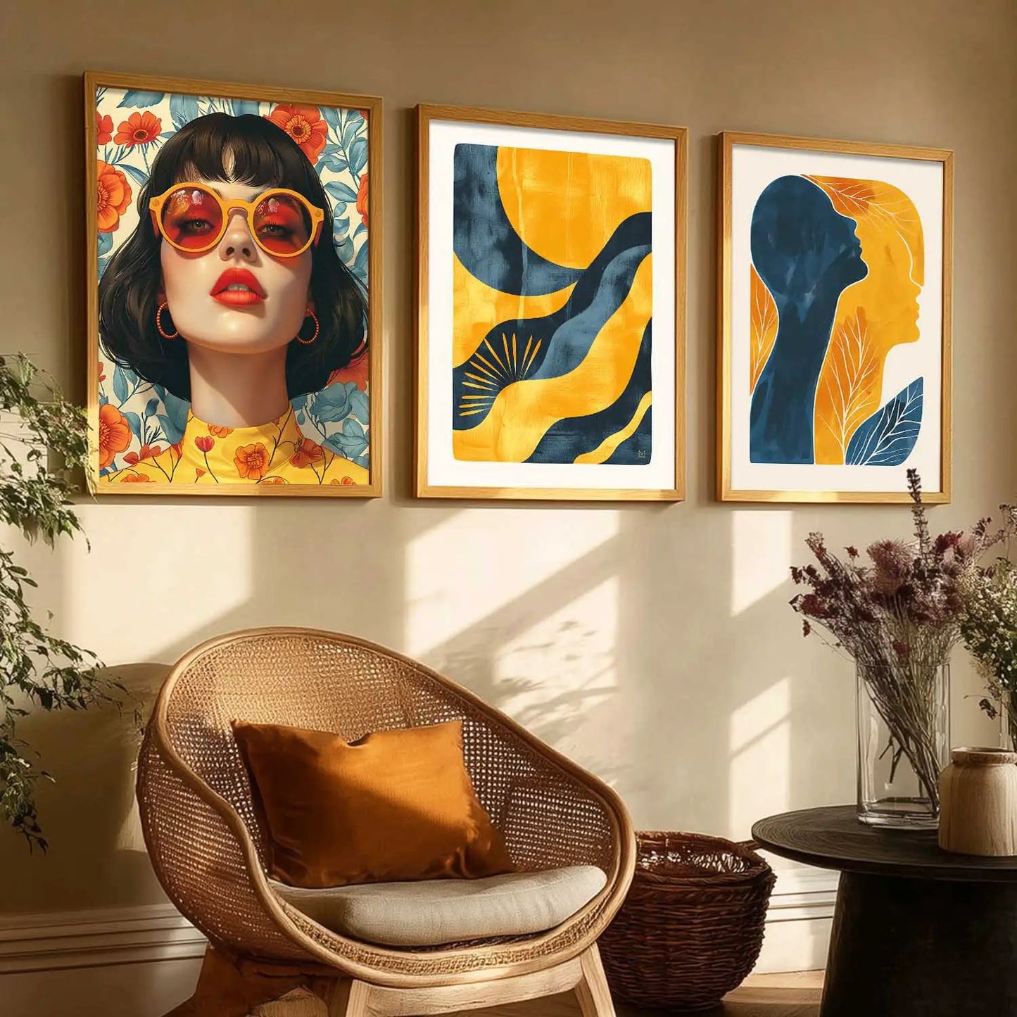 Modern  Wall  Art  Paintings for Living Room - Wall Poster With frames