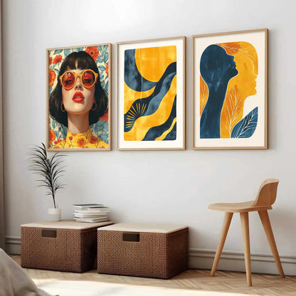 Modern  Wall  Art  Paintings for Living Room - Wall Poster With frames