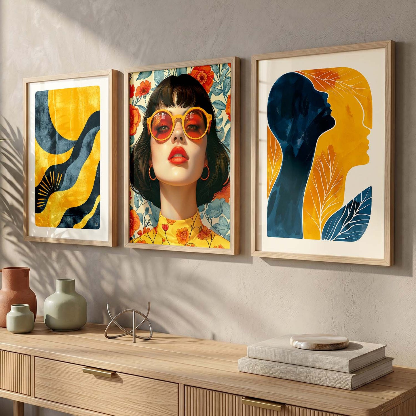 Modern  Wall  Art  Paintings for Living Room - Wall Poster With frames