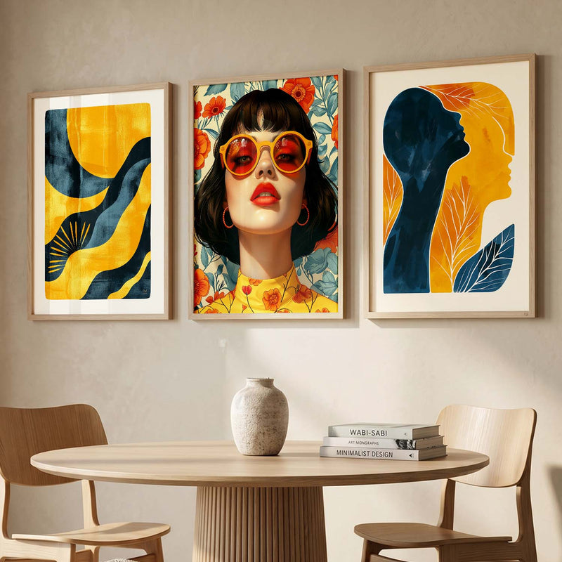 Modern  Wall  Art  Paintings for Living Room - Wall Poster With frames