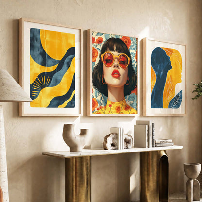 Modern  Wall  Art  Paintings for Living Room - Wall Poster With frames