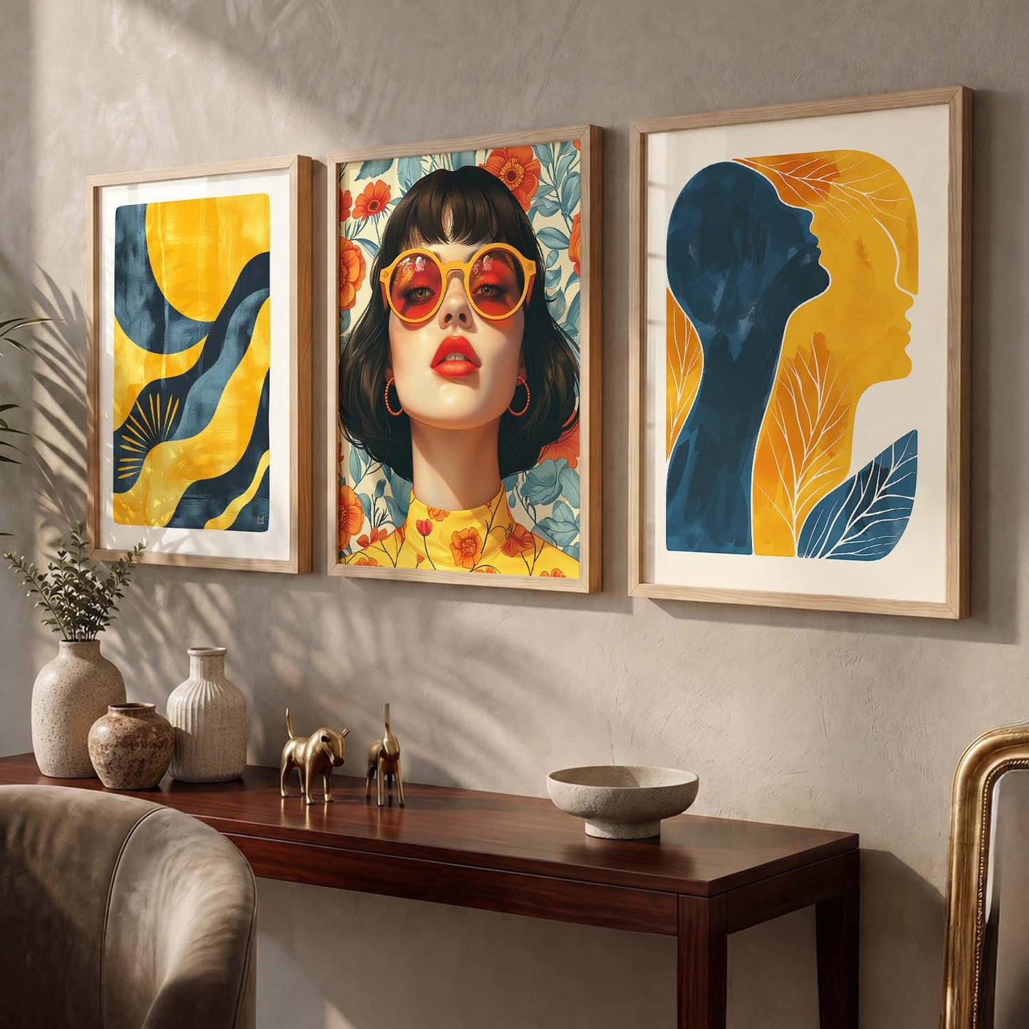 Modern  Wall  Art  Paintings for Living Room - Wall Poster With frames