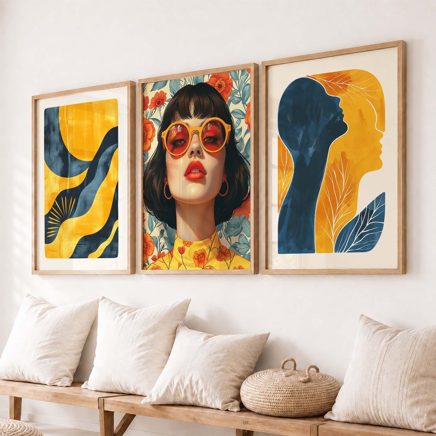 Modern  Wall  Art  Paintings for Living Room - Wall Poster With frames