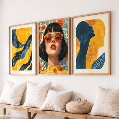Modern  Wall  Art  Paintings for Living Room - Wall Poster With frames