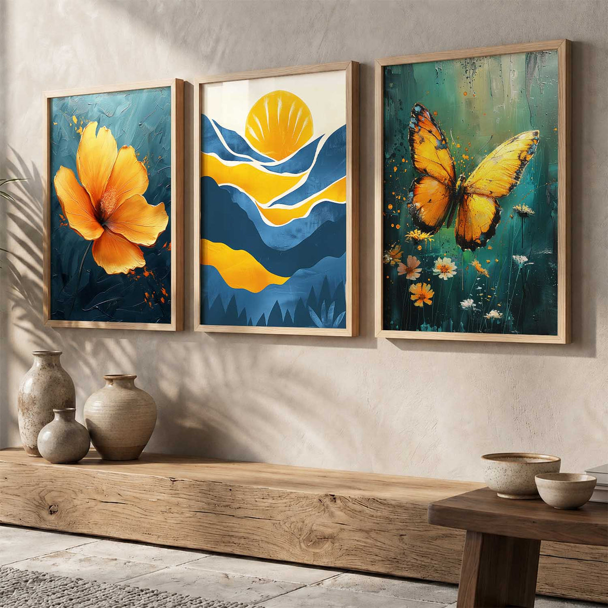 Modern Wall Art Paintings for Living Room - Wall Poster With frames