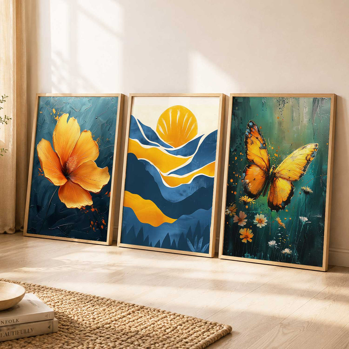 Modern Wall Art Paintings for Living Room - Wall Poster With frames