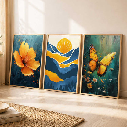 Modern Wall Art Paintings for Living Room - Wall Poster With frames