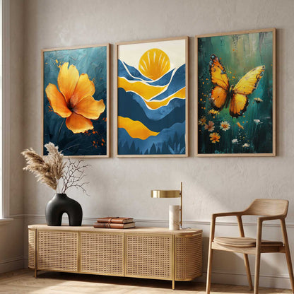 Modern Wall Art Paintings for Living Room - Wall Poster With frames