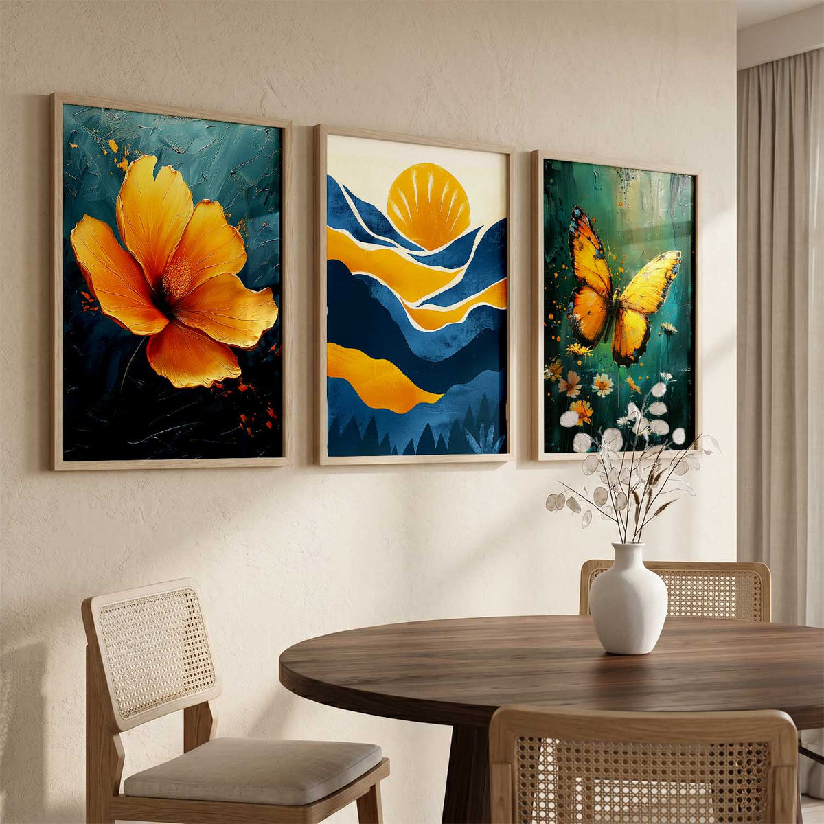 Modern Wall Art Paintings for Living Room - Wall Poster With frames