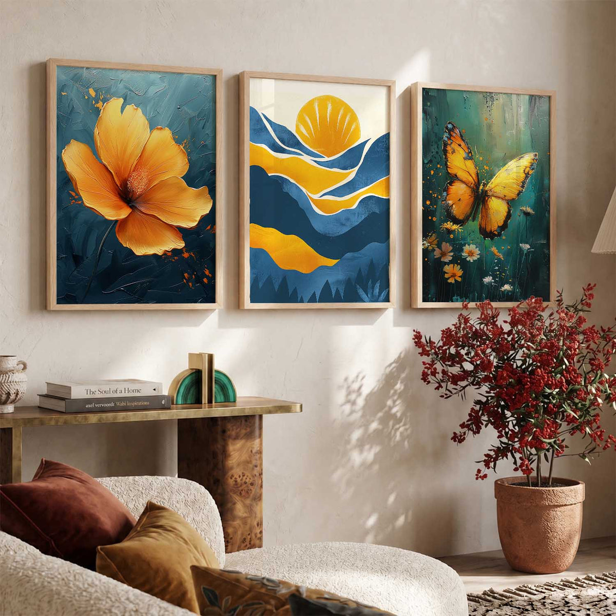 Modern Wall Art Paintings for Living Room - Wall Poster With frames